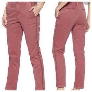 GAP Tuxedo Stripe Girlfriend Chino in Cosmetic Pink Sz 6 w MEASUREMENTS